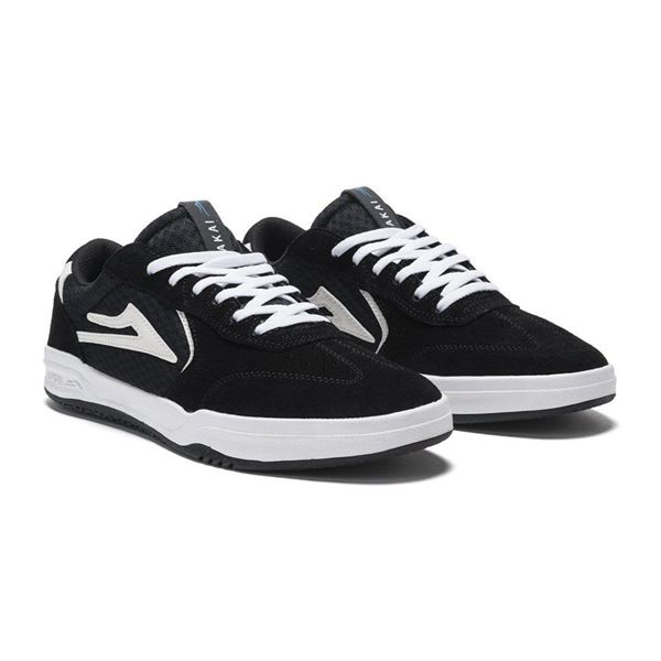 LaKai Atlantic Black/White Skate Shoes Mens | Australia FY4-3915